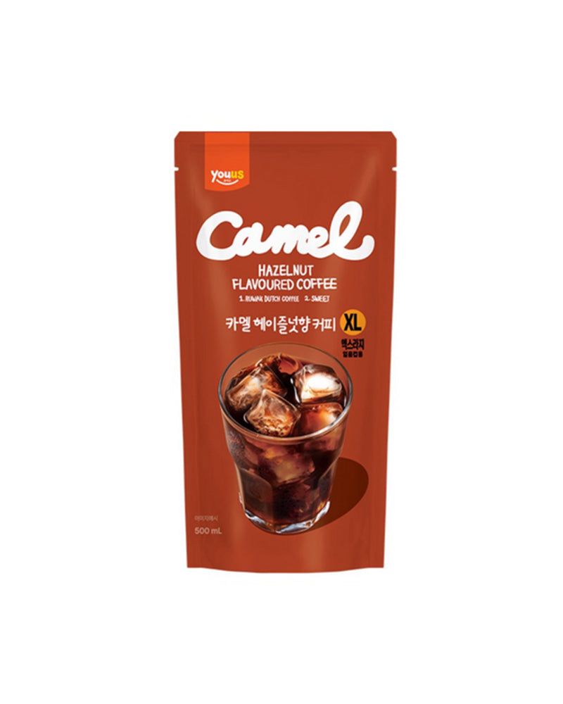 YOUUS Camel Hazelnut Flavored Coffee XL Pouch 500mL (16.9 fl oz
