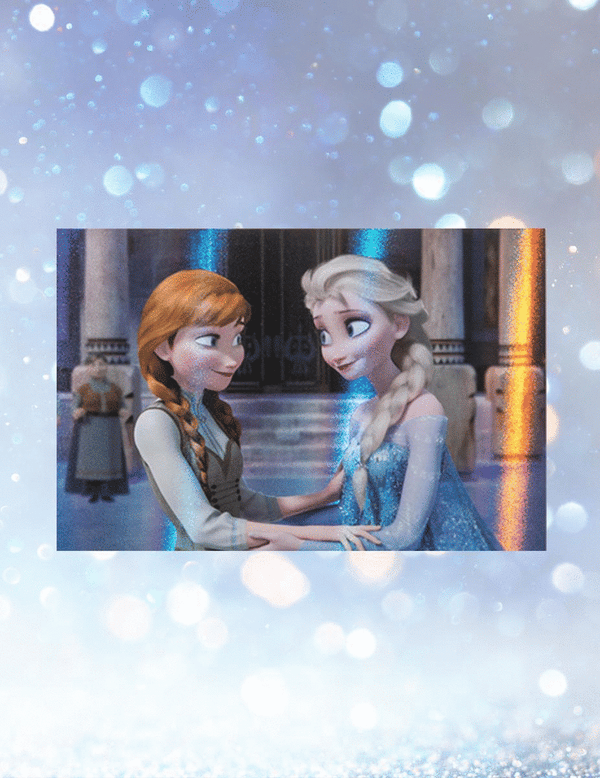 Hologram Postcard [Disney] Frozen Elsa and Anna