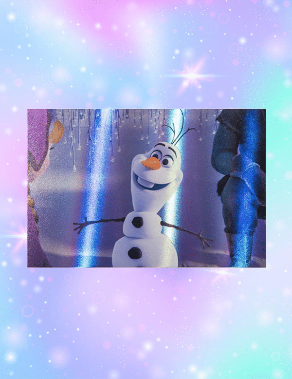 Hologram Postcard [Disney] Frozen Tada Olaf