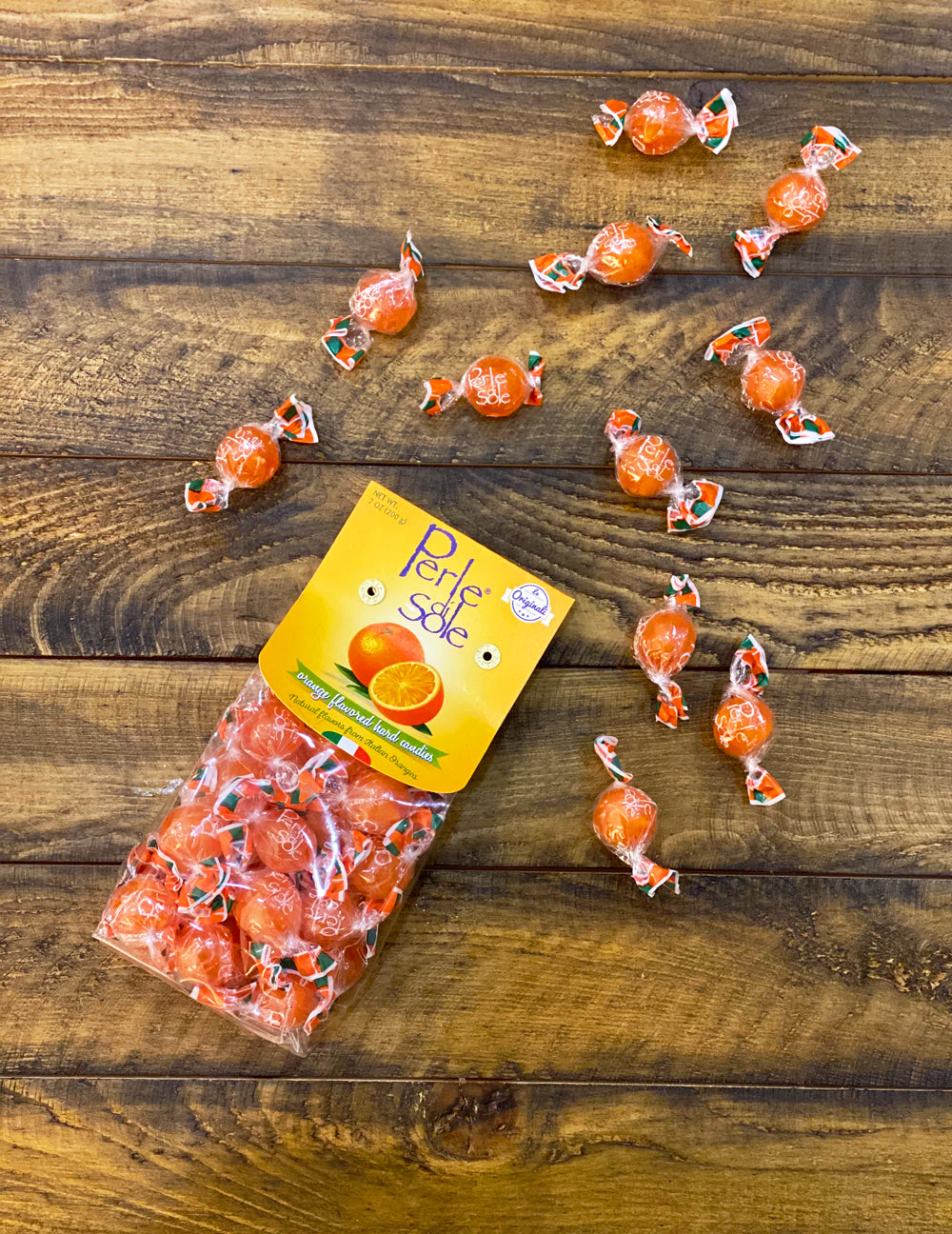 Orange Flavored Hard Candies - Perle di Sole
