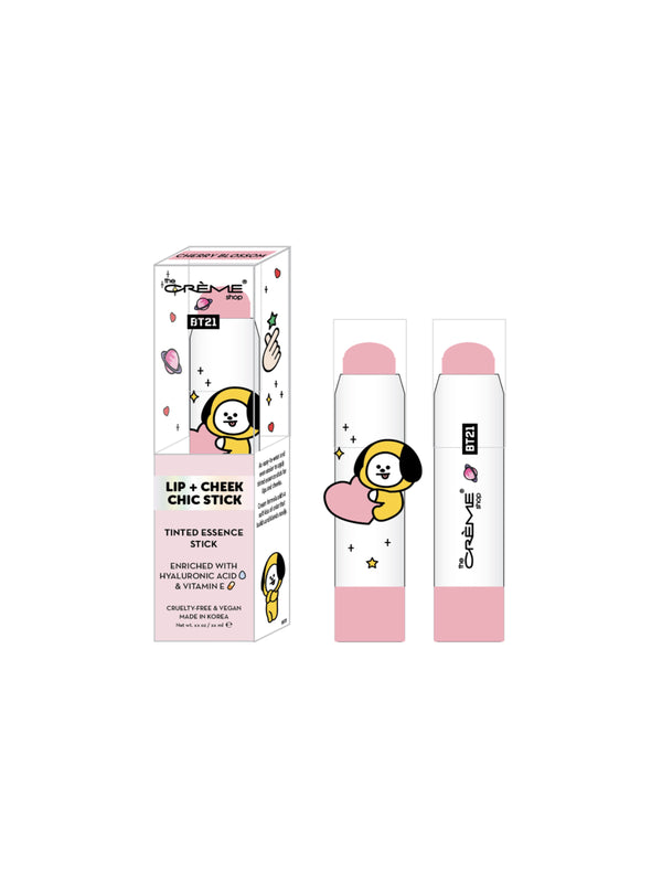 THE CREME SHOP Tinted Essence Stick Lip & Cheek - BT21 Chimmy Cherry Blossom