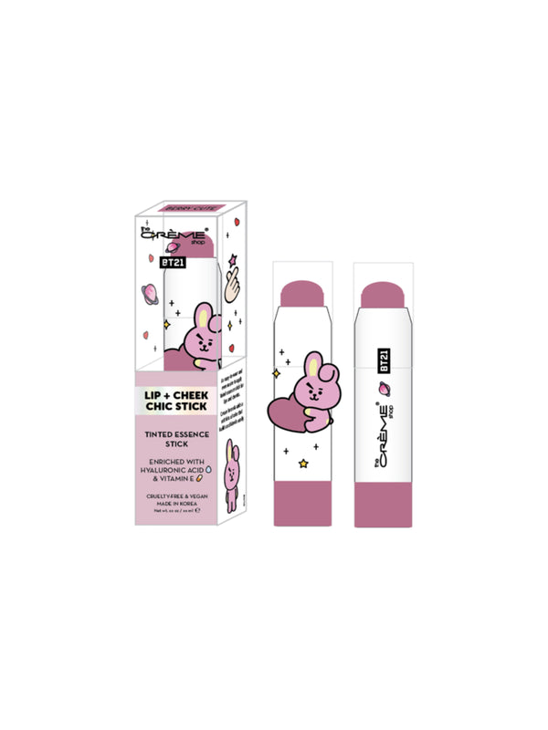 THE CREME SHOP Tinted Essence Stick Lip & Cheek - BT21 Cooky Berry Cutie