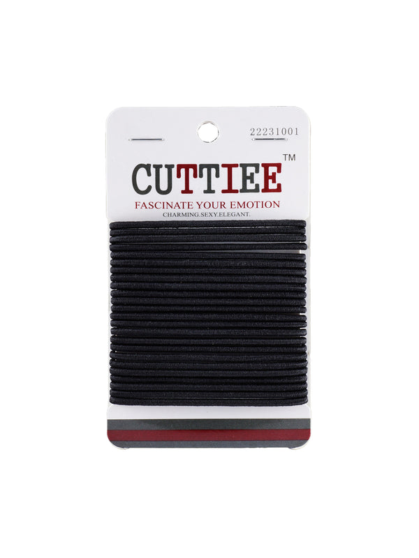 CUTTIEE 2mm Elastic Hair Ties 24PC