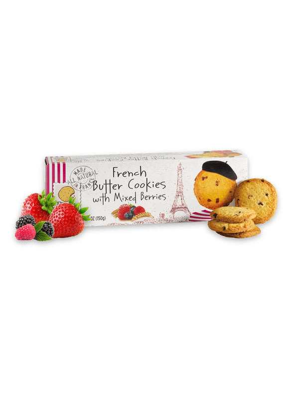 Pierre Biscuiterie French Butter Cookies with Mixed Berries 5.29oz