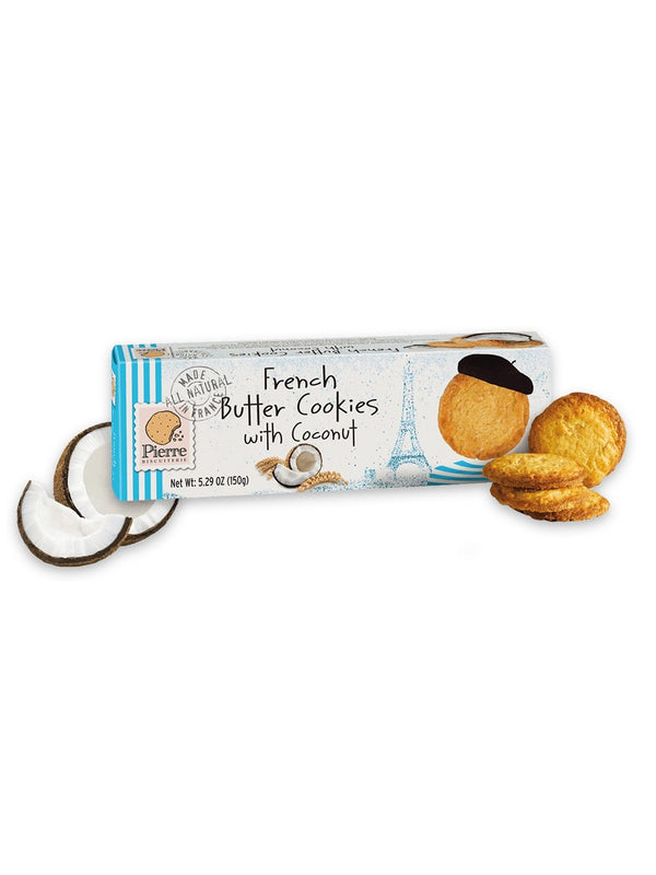 Pierre Biscuiterie French Butter Cookies with Coconut 5.29oz