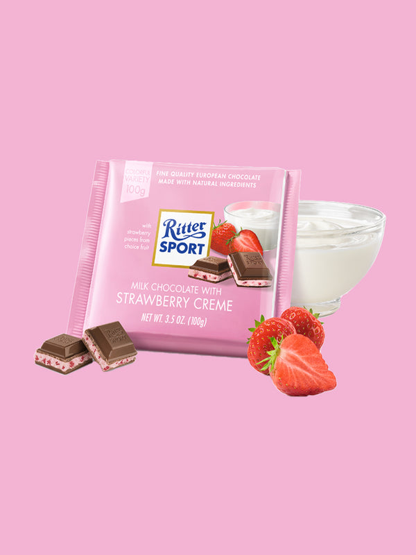 Milk Chocolate with Strawberry Creme