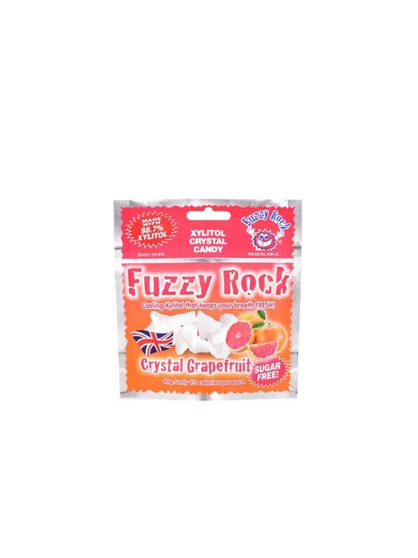 FUZZY ROCK Sugar-Free Xylitol Candy Grapefruit 40g(1.41oz)