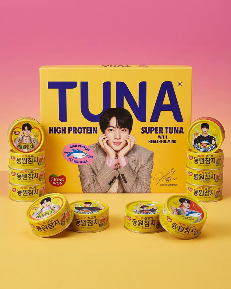 DONGWON Super Tuna BTS Jin Edition 5.3 oz, 12-PACK (Included 2