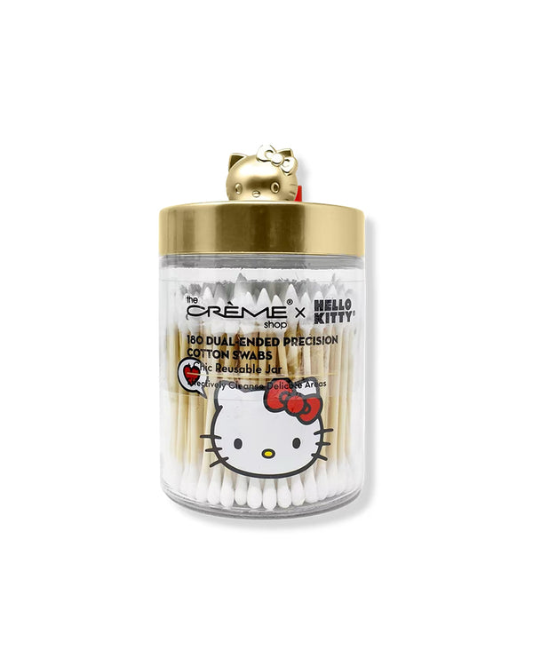 THE CREME SHOP Hello Kitty Cotton Swaps Reusable Jar