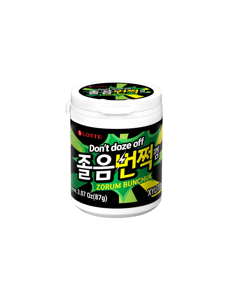 LOTTE Xylitol Gum - Don't doze off: ZORUM BUNCHUK 3.07 oz (87 g