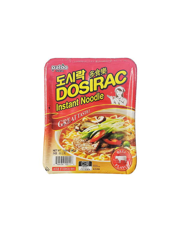 PALDO Dosirac Ramen Noodle Soup Beef Flavor 86g(3.17oz)