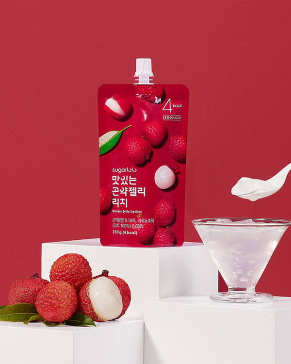 SUGARLOLO Konjac Jelly Lychee 150g(5.29oz) x 10PC