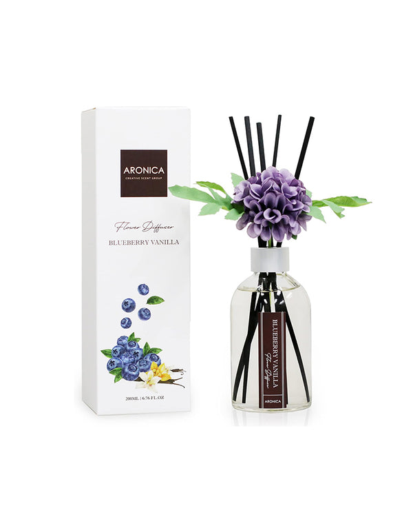 ARONICA Flower Diffuser - Blueberry Vanilla 200mL(6.76 fl oz)