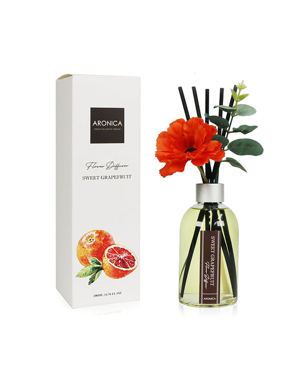 ARONICA Flower Diffuser - Sweet Grapefruit 200mL(6.76 fl oz)