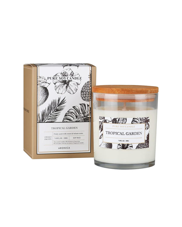 ARONICA Pure Soy Candle - Tropical Garden 200g(7.05oz)