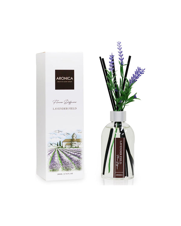 ARONICA Flower Diffuser - Lavender Field 200mL(6.76 fl oz)