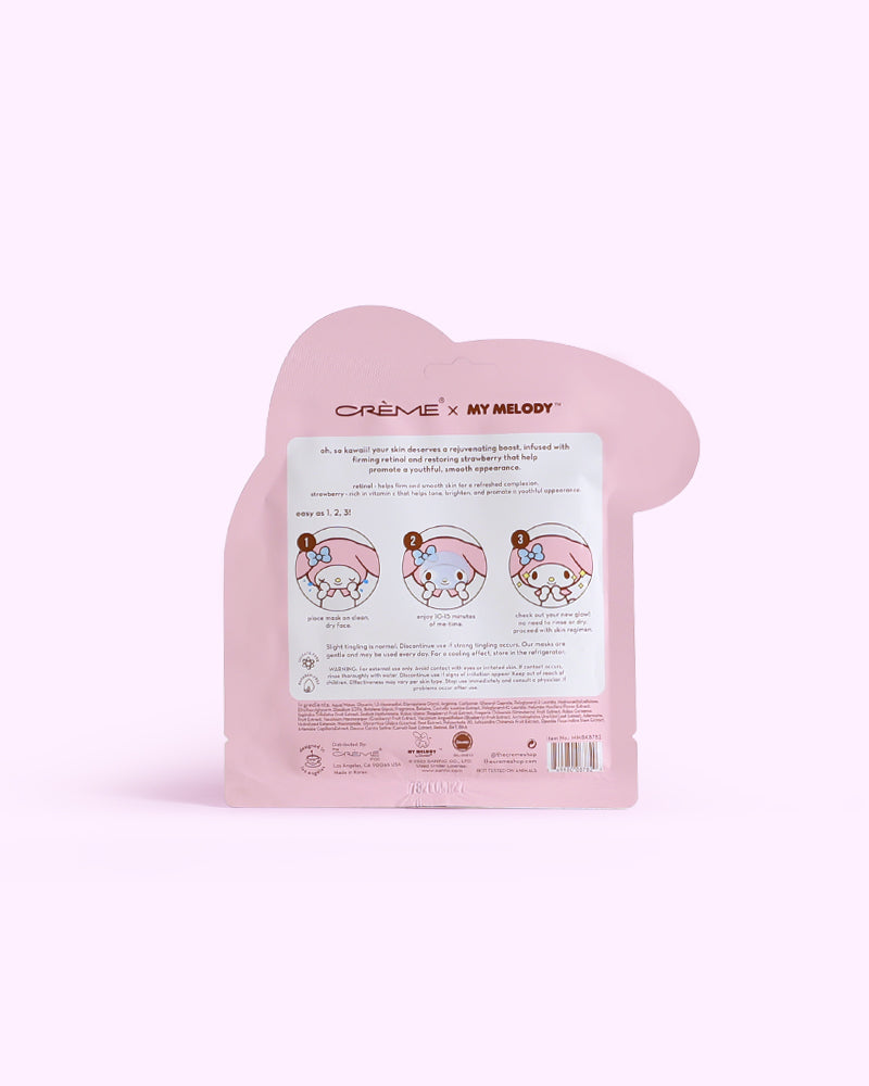THE CREME SHOP My Melody Berry Kawaii Printed Essence Sheet Mask