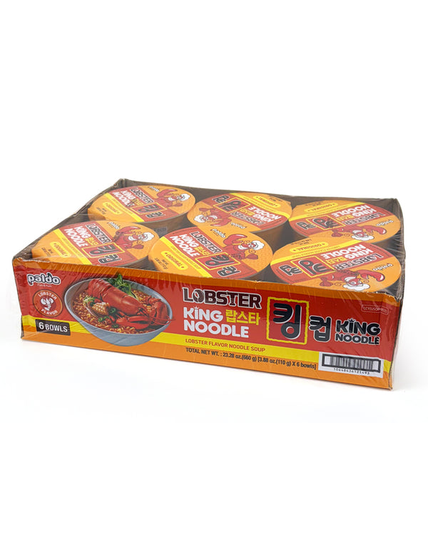 PALDO Lobster Flavor King Cup Noodle 110g(3.88oz)x6 [CASE]