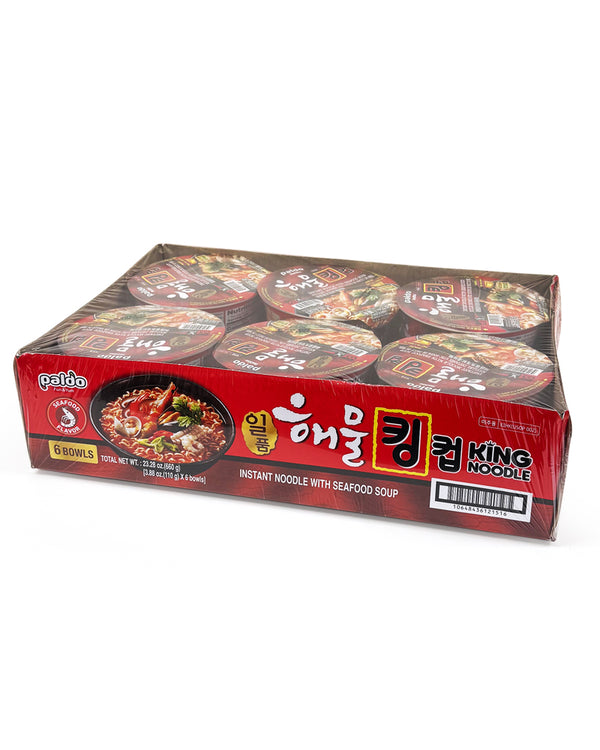 PALDO Seafood King Cup Noodle 110g(3.88oz)x6 [CASE]