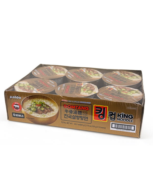 PALDO Gomtang King Cup Noodle 105g(3.70oz)x6 [CASE]