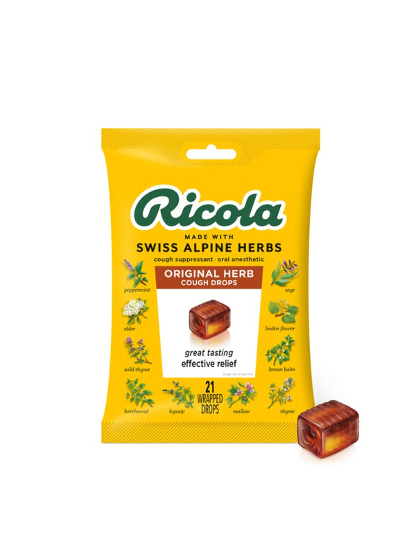 Ricola Original Herb Cough Drops (21 Drops Bag)
