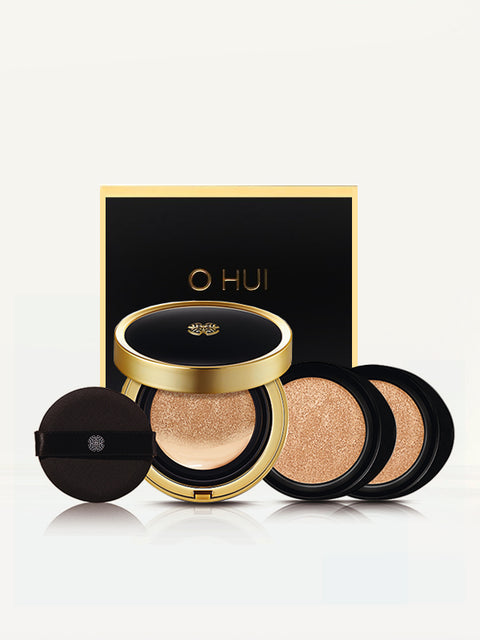 Coussin Teint O HUI Ultimate Fit SPF33 PA++ - Double Recharge 15g - Effet éclat Longue Tenue - Beauté Coréenne