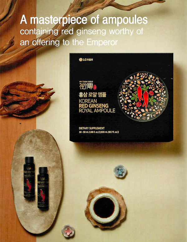RE:TUNE GOLD VISION Korean Red Ginseng Royal Ampoule 30PC