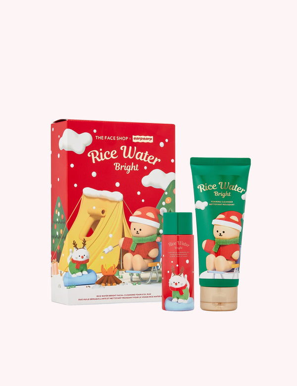 Rice Water Bright Cleansing Foam & Oil Holiday Set