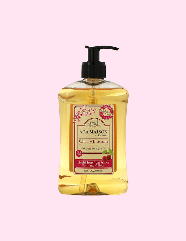 Cherry Blossom Liquid Soap with Olive and Argan Oils