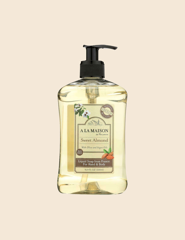 Sweet Almond Liquid Soap with Olive and Argan Oils