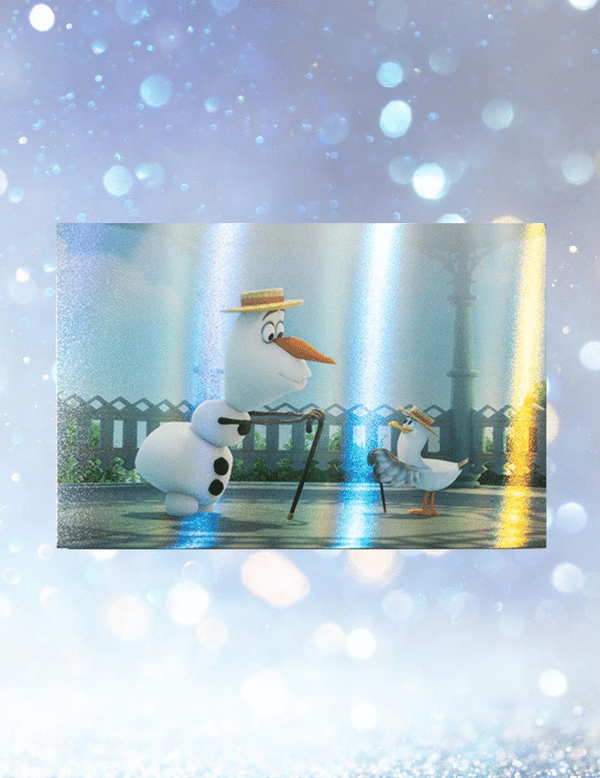Hologram Postcard [Disney] Frozen Dancing Olaf