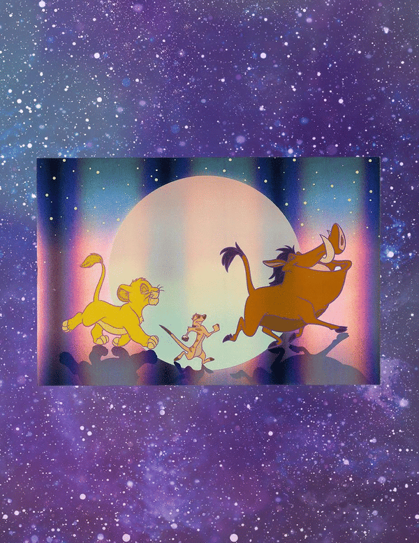 Hologram Postcard [Disney] Lion King Togeher