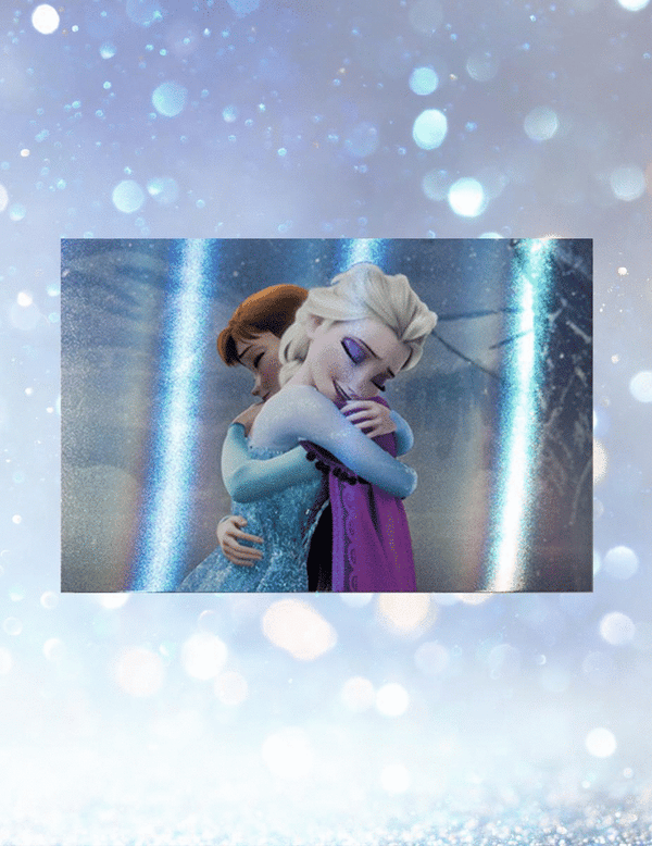 Hologram Postcard [Disney] Frozen Warm Hug